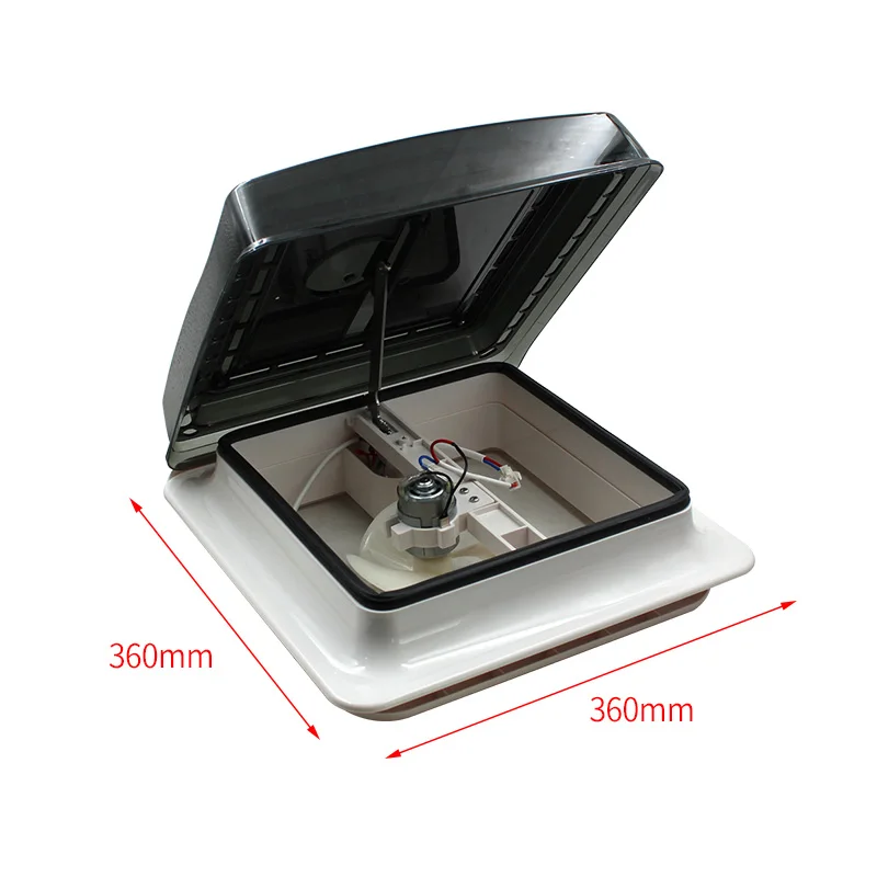 Caravan accessories Motorhomes vents 12 volt fan 20W with LED camper rv window Recreational Vehicle manual control