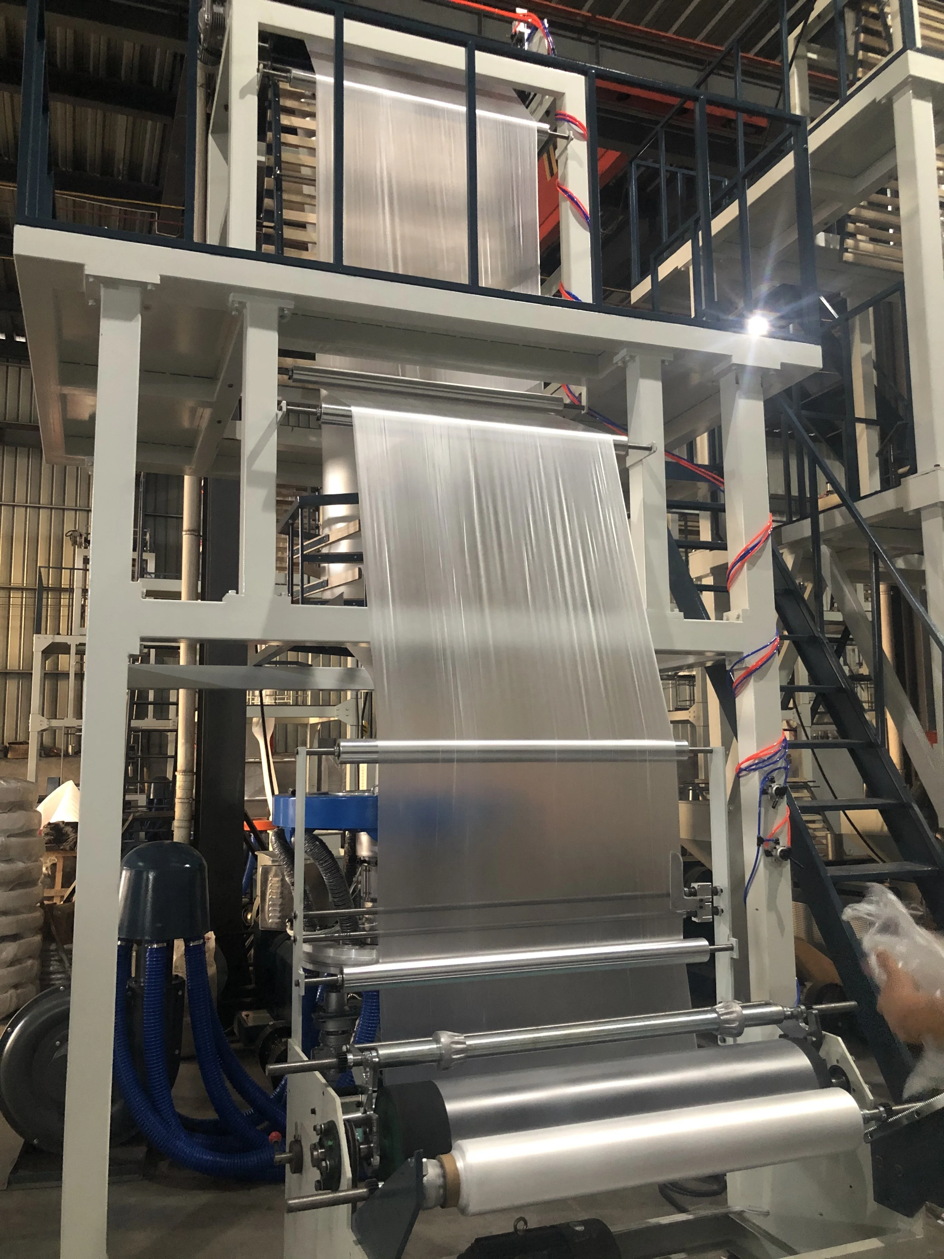 1000 мм машина для производства выдувной Пленки hdpe машина для выдувания Высокоскоростной экструдер для пленки hdpe