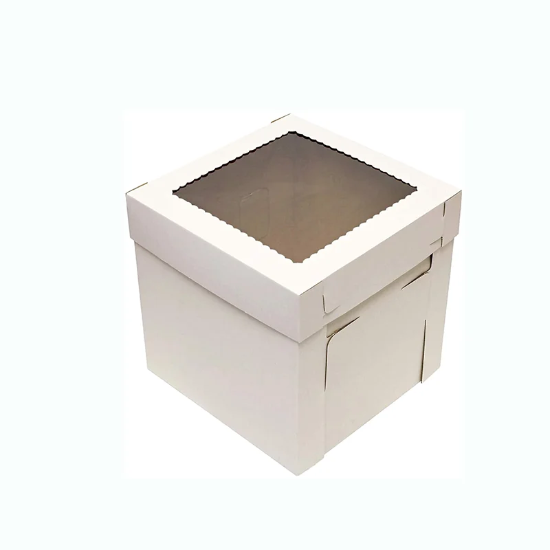 Wholesale customized cake boxes with windows for cake and dessert stores