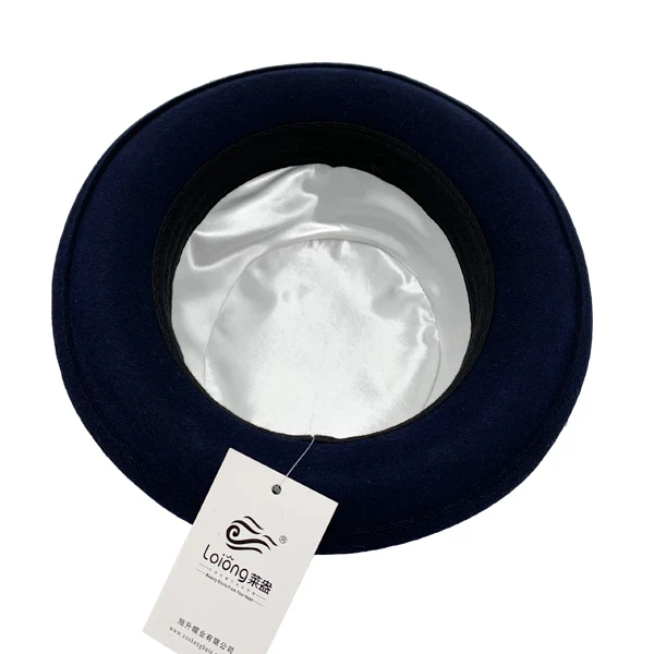 
Fashion Men Hat 100% Wool Felt Fedora Porkpie Hat 