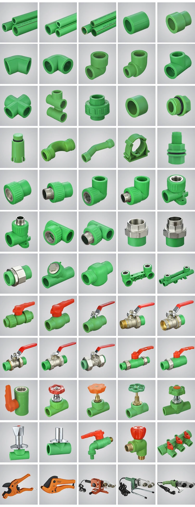 IFAN Plastic PPR Pipe Manufacture Water Supply Food Grade Water Pipe Pure Plastic PPR Pipe