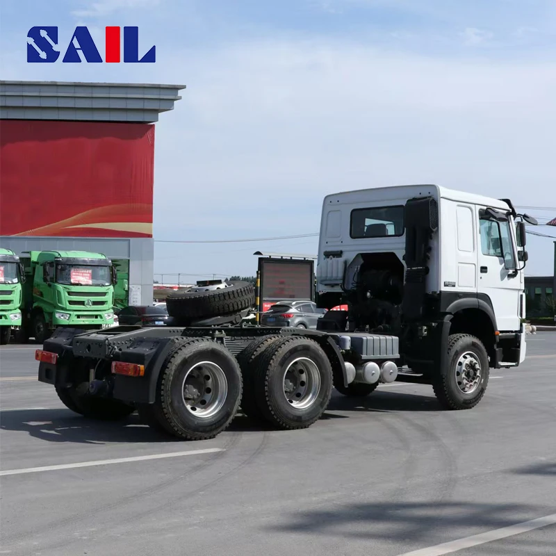 Парус Китай низкая цена автоматический 40-футовый Sinotruk Howo N7 2024 б/у тягач топливный танкер прицеп самосвал