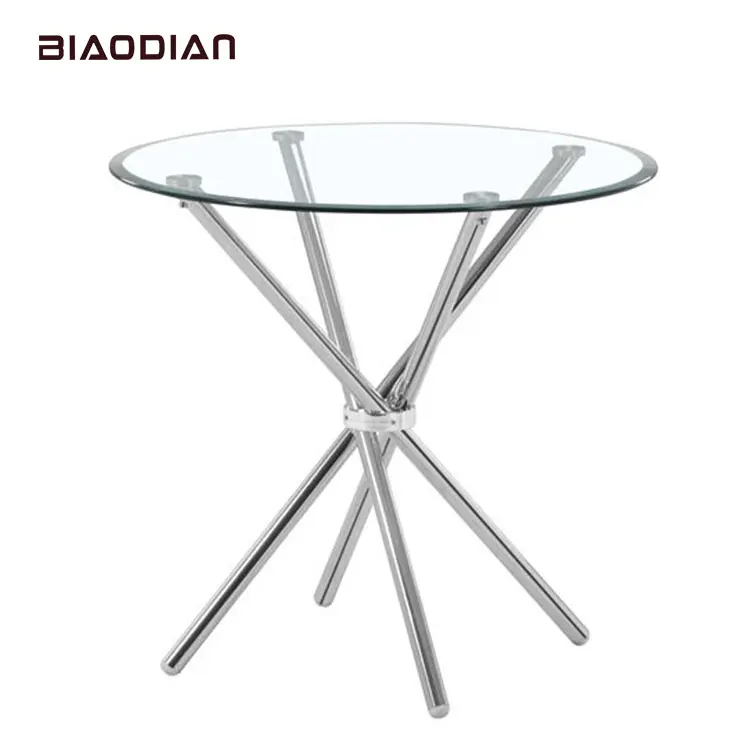  High quality China manufactory dining room 90*90cm tempered round glass top