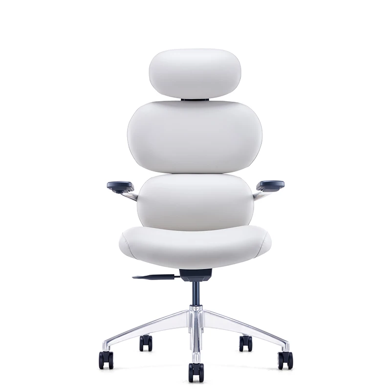 Light Luxury Leather Office Guest Chair Business Conference Room Reception boss Chair Home Computer Backrest Study Chair