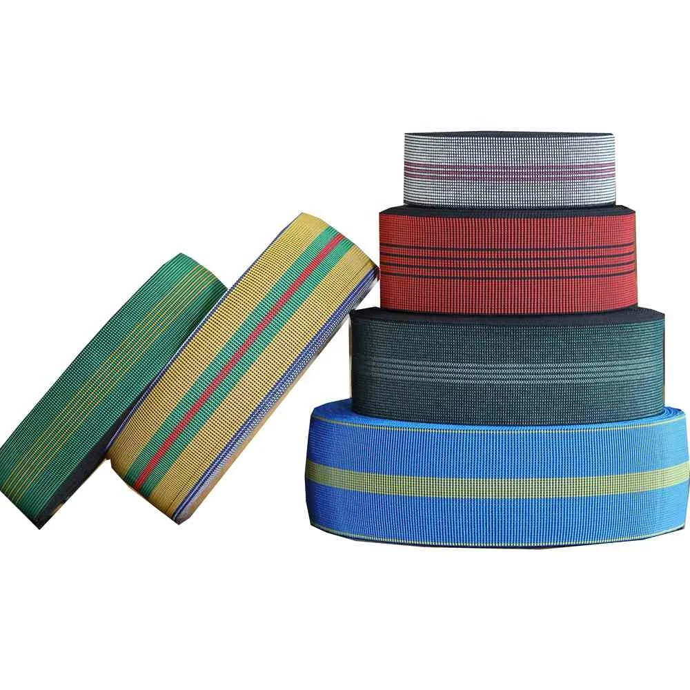 Hot Upholstery Webbing Trampoline Elastic Band Furniture Tape For Sofa
