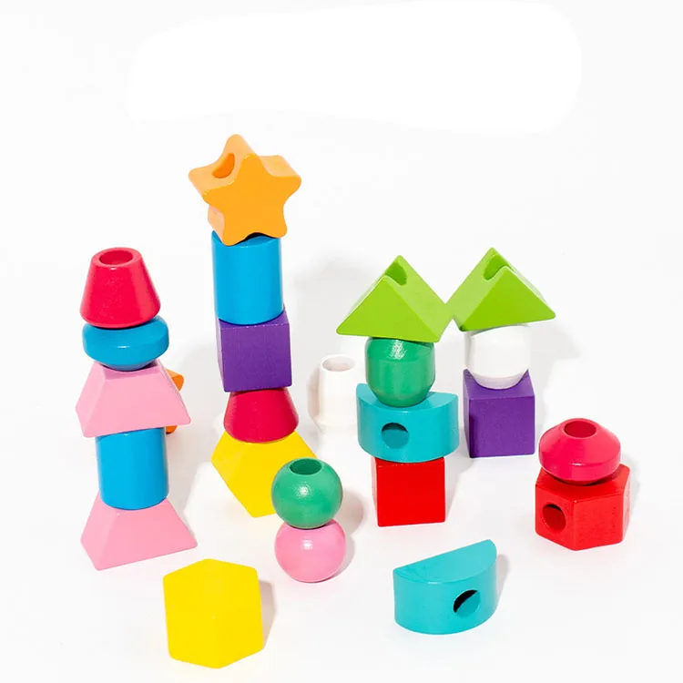 Best Selling Unisex Wooden Puzzle Toys Creative Sorting & Educational Wood Blocks with Colorful Ss for Toddlers 5-7 Years