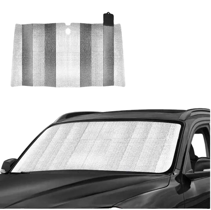 Atlifix Car Windshield Sun Shade Car Parking Shade Car Folding Auto Sunshade Blocks UV Rays Sun Visor Protector Foldable General