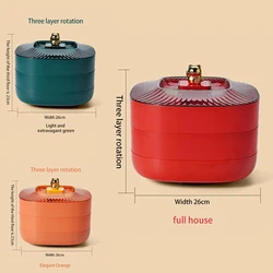 Household Living Room Three Layer Cat Candy Box Wholesale Plastic Food Container Box Nuts Dried Fruit Plate Snake Candy Tray