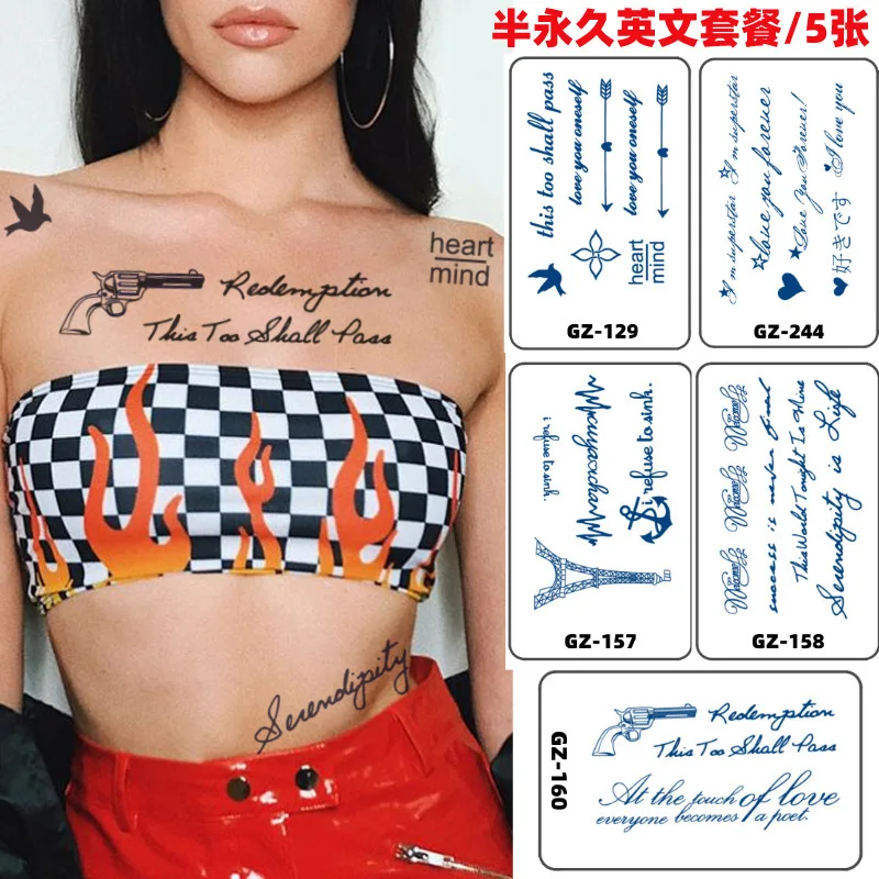 Hot Products Tattoo Sticker Temporary Tattoos Temporary Custom Sticker Arm body face nail tattoo sticker