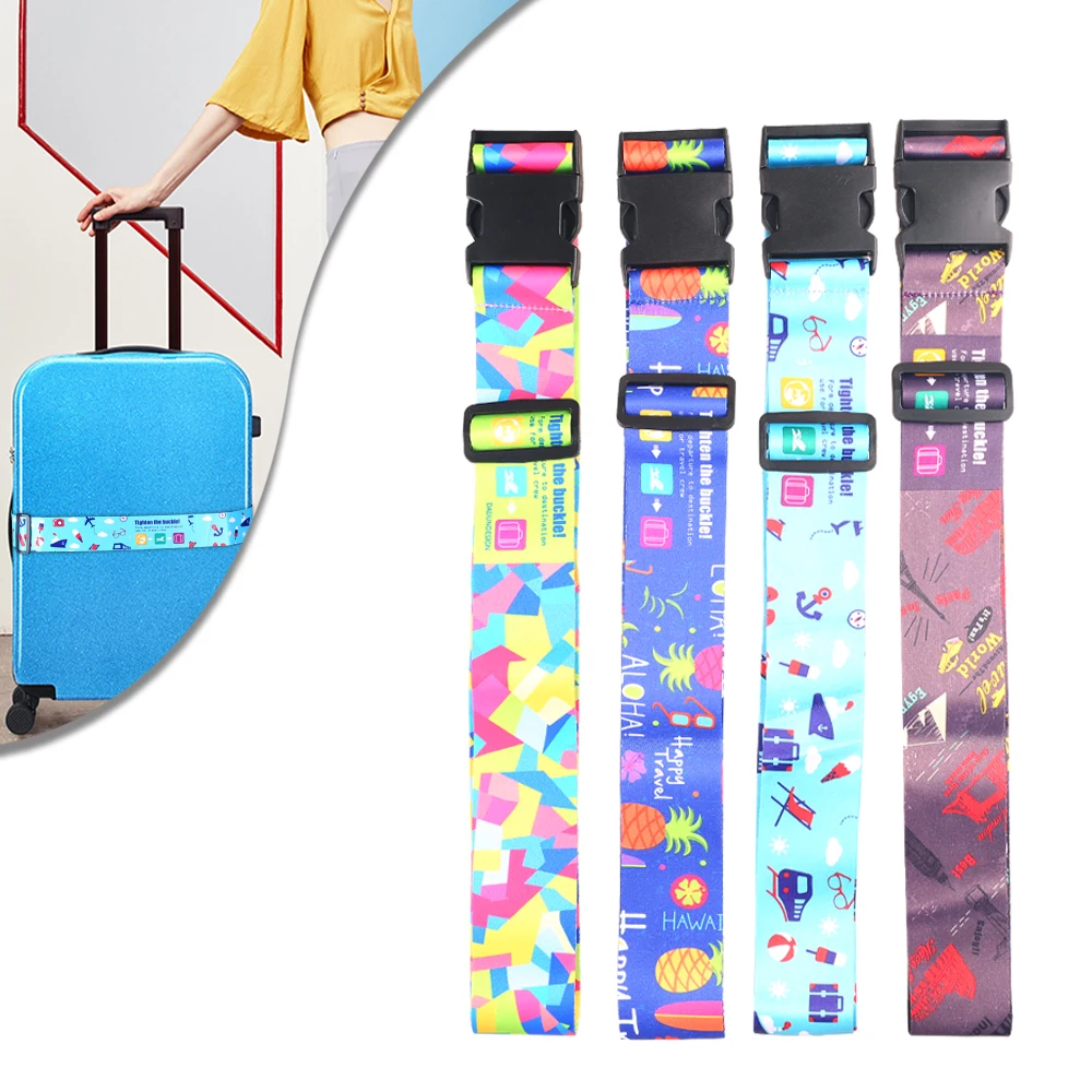Custom Luggage Straps Suitcase Belt Bag Luggage Strap Accessories For Travel Suitcase Belt With Logo Custom