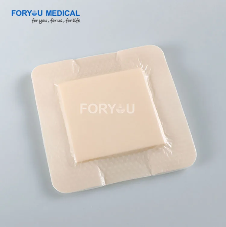 Good Quality Silver Ion Foam Medical Alginate Silicone Sacral Waterproof Self Adhesive Super Absorbent Wound Dressing