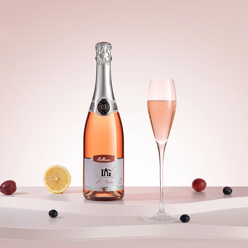 Electroplating Golden 375ml 500 Ml Sparkling Wine Bottle 750ml Clear Champagne Glass Bottle Wholesale With Cork Sealing Type