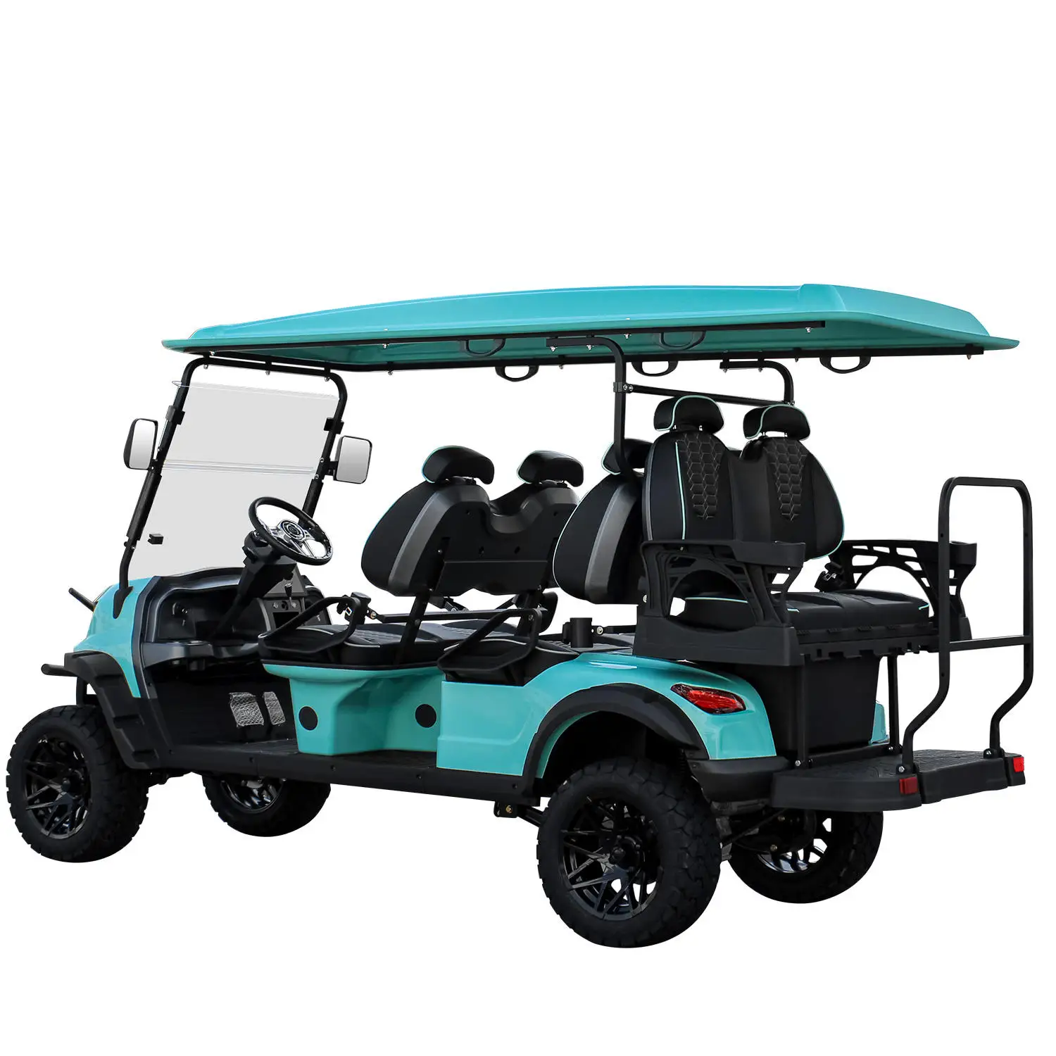 Cheap Premium Club Car 4+2 6 Seater Lithium Battery Golf Cart China Best Selling Golf Cart For Sale