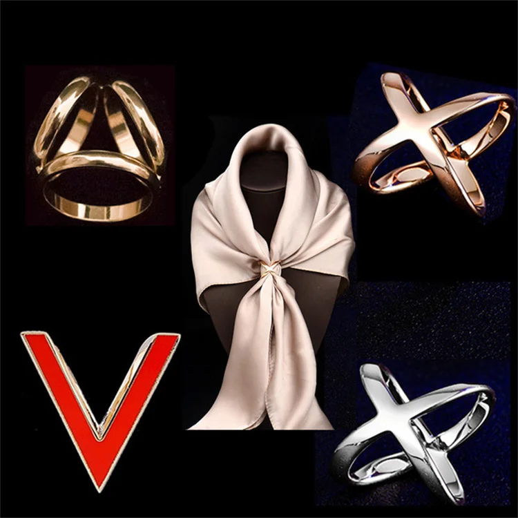 TSP-8D024 красивый шарф Шелковый кольцо с украшением в виде кристаллов, с пряжкой, для женщин, ювелирные изделия, шарфы Пряжка Брошь на булавке