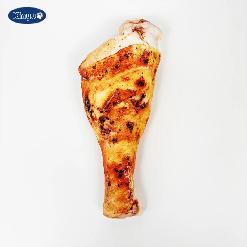 Animal Puppy Play Simulation Food Durable soft dog molar teeth squeaky plush steak small dog toys