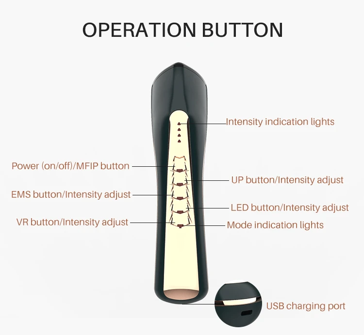 Уход за лицом для личной гигиены RF EMS LED машина красоты уход кожей лица похудения против морщин устраняющий недостатки устройства Прочее