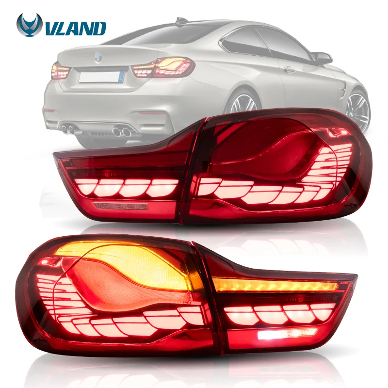 Задние светодиодные фонари VLAND серии 4, задние фонари M4, задние фонари F82 2014-2020 для BMW F32, F33, F36, F83, 428i, 420i
