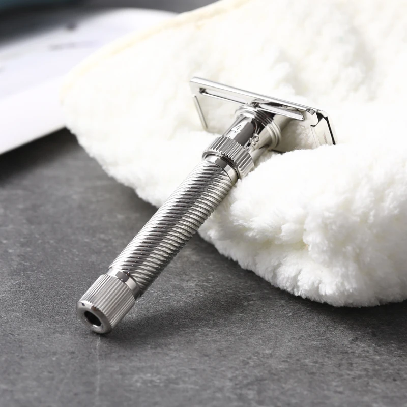 RTS Yaqi Slope Stainless Steel Adjustable Slant Head Mens double edge blade Safety Razor classic shaving