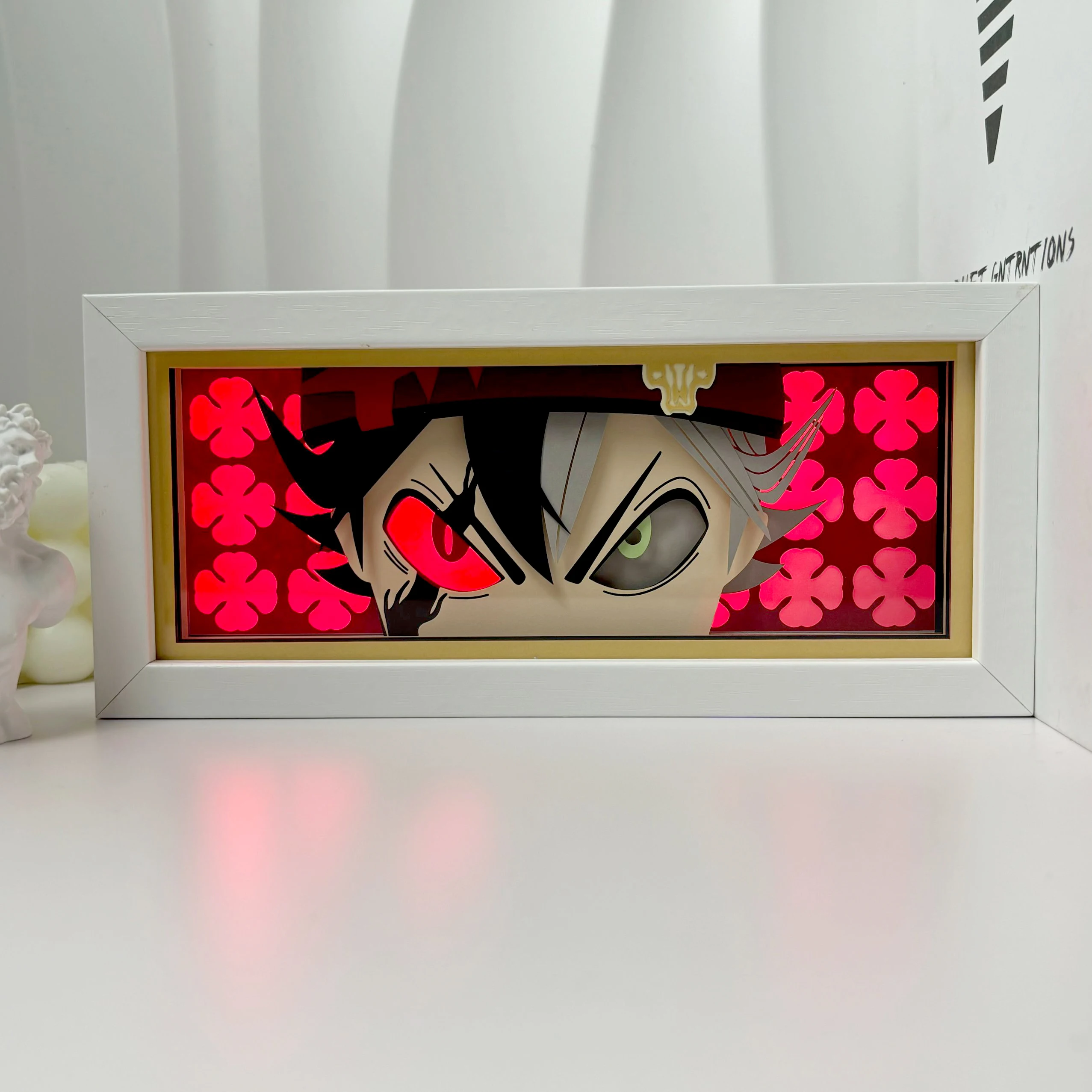 Custom Demon Slayer 3D Led Anime Shadow Lamp Night Light Laser One Pieces Carving Paper Lamp Room Decoration for Party and Gift