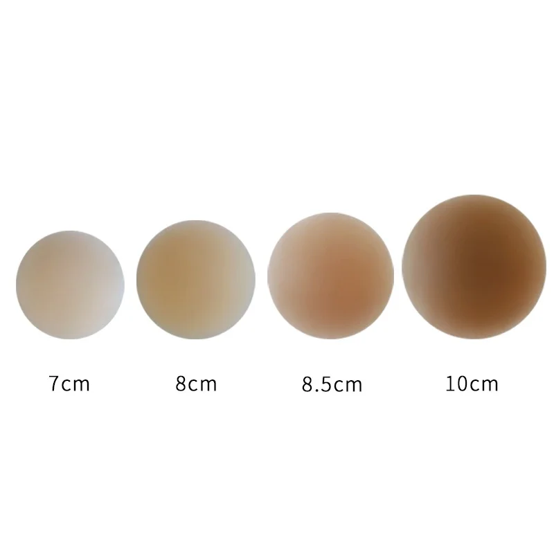 No Glue Reusable Silicone Nipple Cover Waterproof Breast Pasties Half Cup Shape One Size for Adults-for Summer Spring Autumn