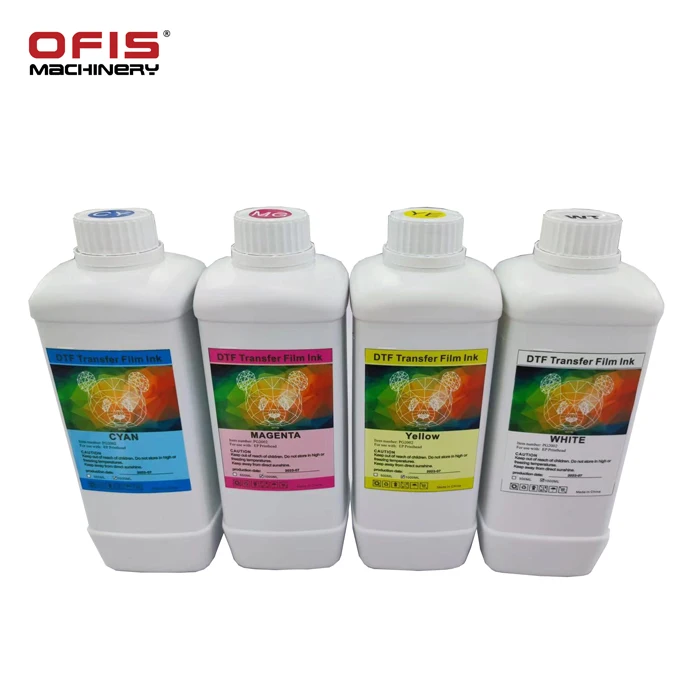 OFIS dtf printing ink 1000ML Bottle Dye Ink for xp600 i3200 head Pet heat transfer film Dtf printer