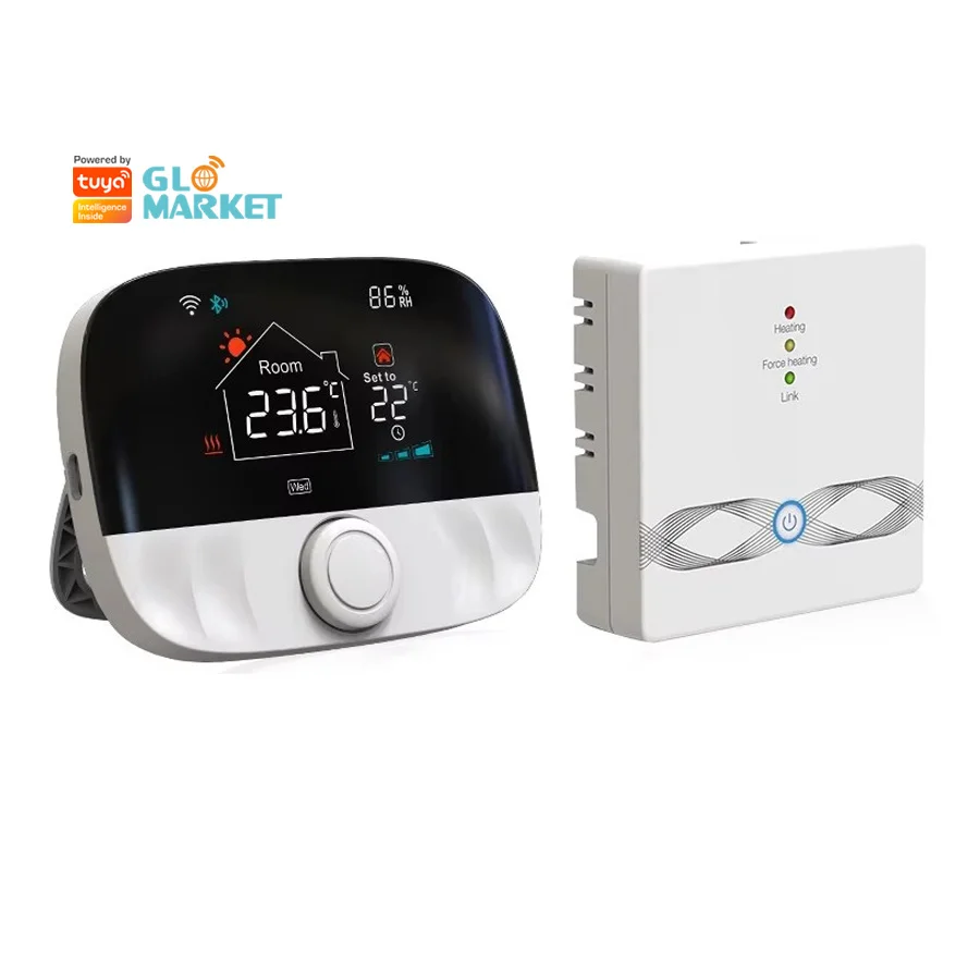 Glomarket Tuya Wifi Smart Thermostat Electric Floor Heating Controller Water Gas Heating Digital Programmable 433RF Thermostat