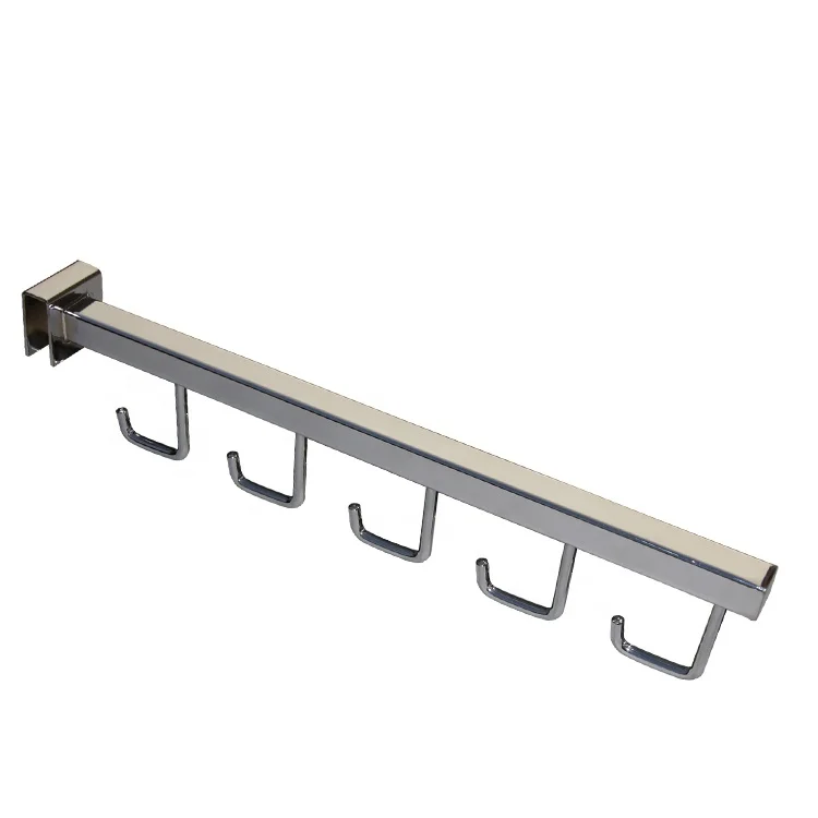 4MM supermarket Shopfitting wrought iron coat clothes hanger rod