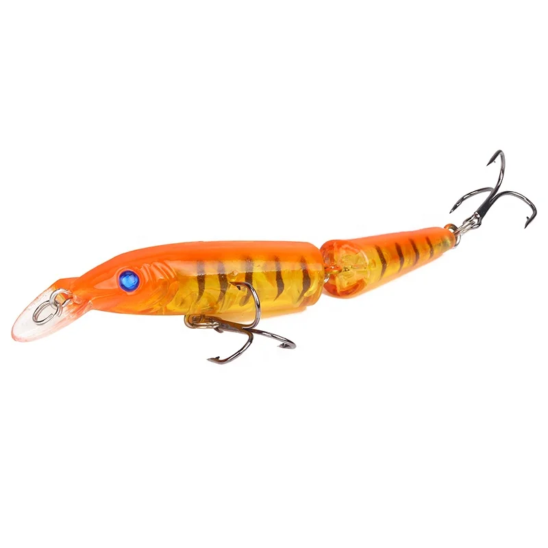 Два сегментированные 10 5 см/9g совместных рыбий жесткая Приманка Minnow приманки искусственные рыболовные