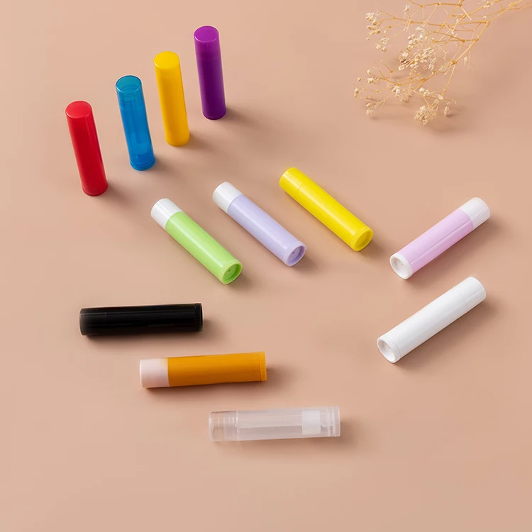 Sample trial order 10pcs/New 5g 5ml cosmetic empty chapstick lip balm container lipstick balm tube case + cap