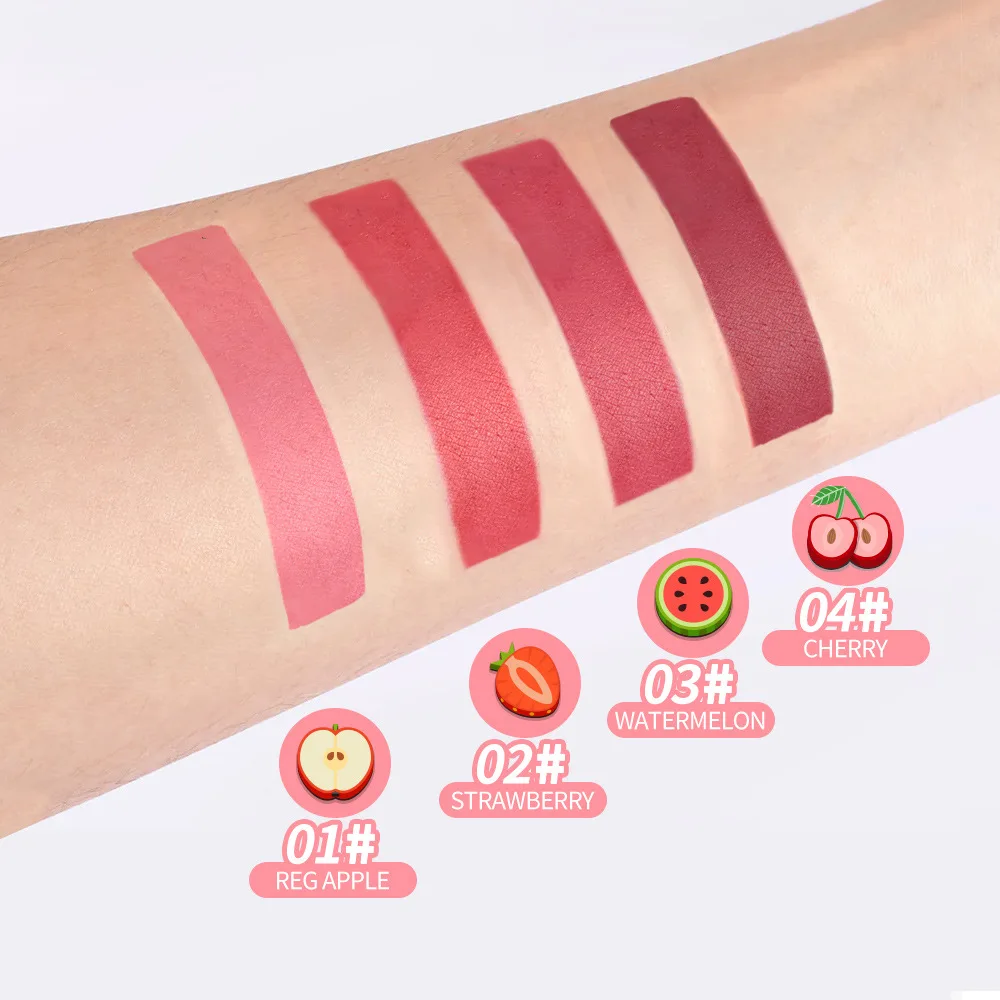 Full Color Makeup Lipstick Matte Mirror Lipstick Waterproof Lipstick Nonstick Cup Lasting Cheek Eyes Lip Tint Cosmetics