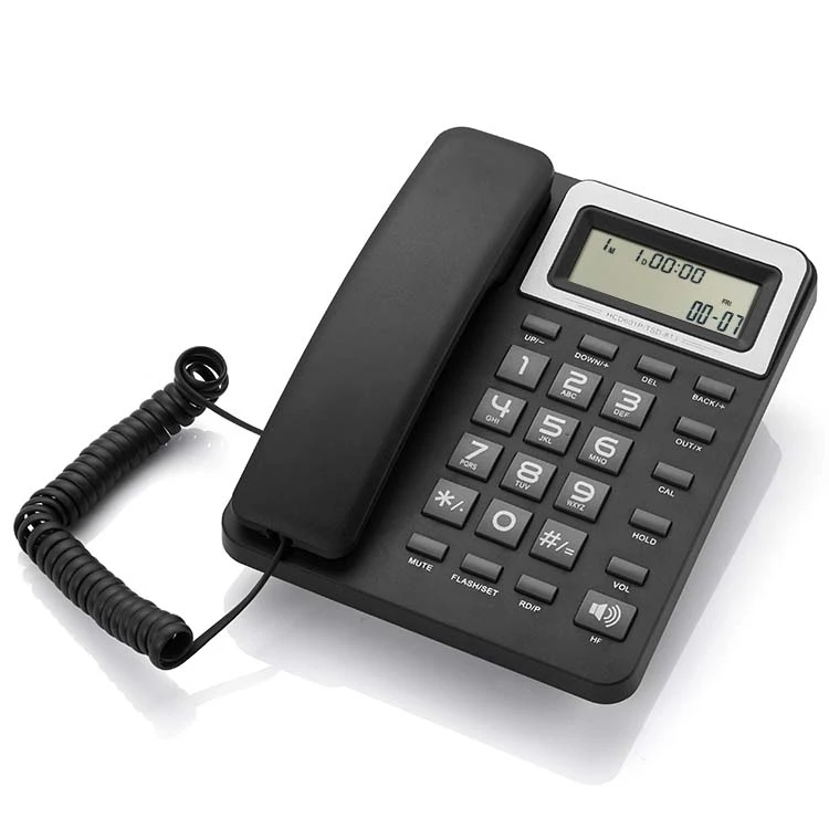 Youru 2022 Hot Selling New Basic Landline Corded Telephone with Call Id Redial for Office Hotel