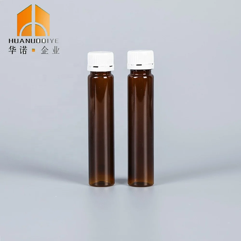10ML 15ML 20ML 25ML 40ML Oral Liquid Tubular Bottle Avoid Light Security Caps Collagen PET Bottle Long Tube Plastic Bottle