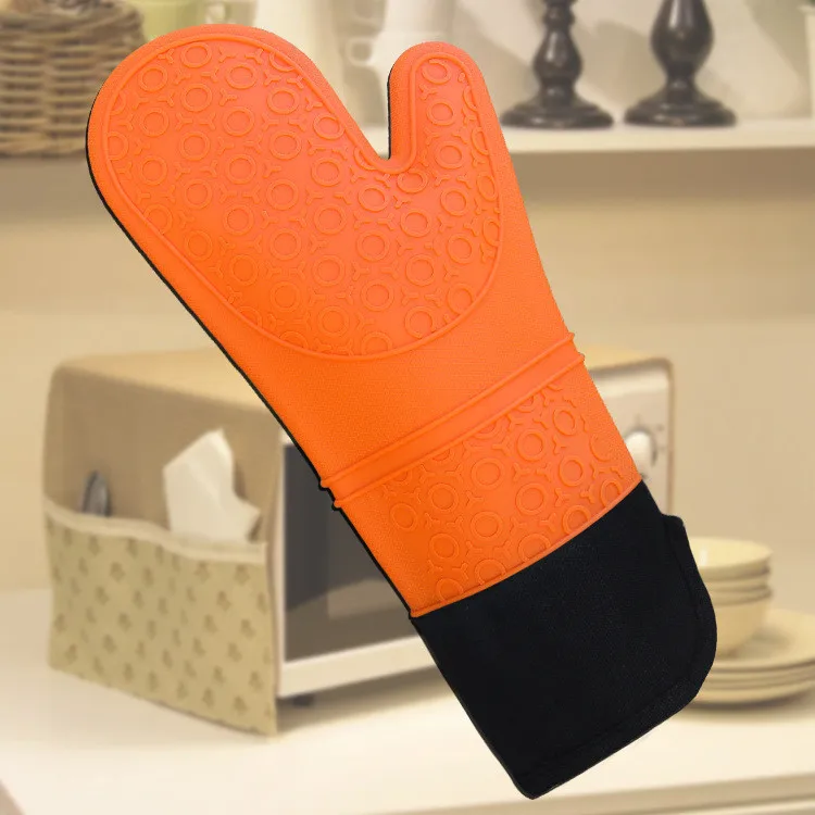 New Arrival Fox Mouth Circle Long Silicone Glove Hand Microwave Oven Insulated Multifunctional  Glove For Kitchen Use