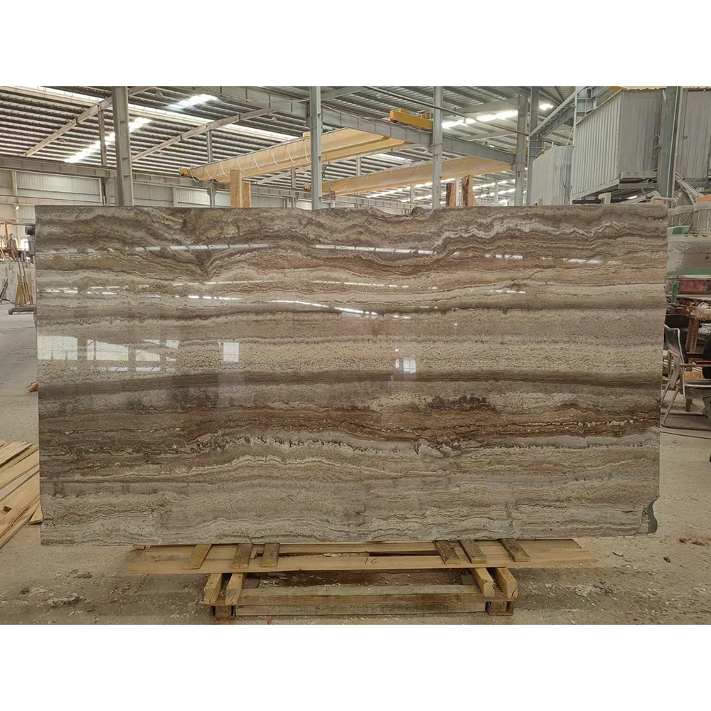 TMZ OEM/ODM travertino traverten Marmol travertino precio slabs marble silver grey travertine for villa