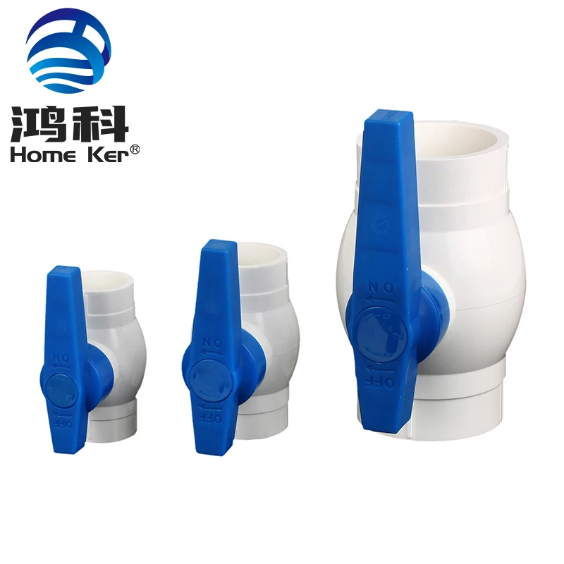 Hot-selling Quality With Nice Price Plastic Ball Valve 1 inch ABS Yellow Handle White Ball PVC Ball Valve