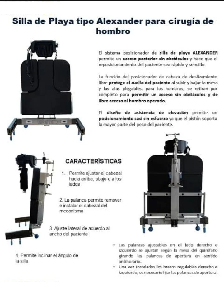 IN-G1 Shoulder Surgery Plate With Head Fixator Frame Operating Table Accessories