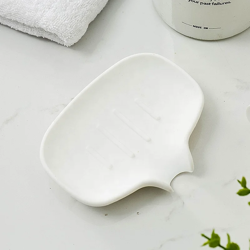 
Easy Cleaning Bath Shower Soap Dish Silicone Soap Holder 