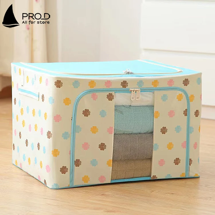 Home Bedroom Oxford Cloth Travel Tote Bag Wardrobe Organizer Storage Boxes