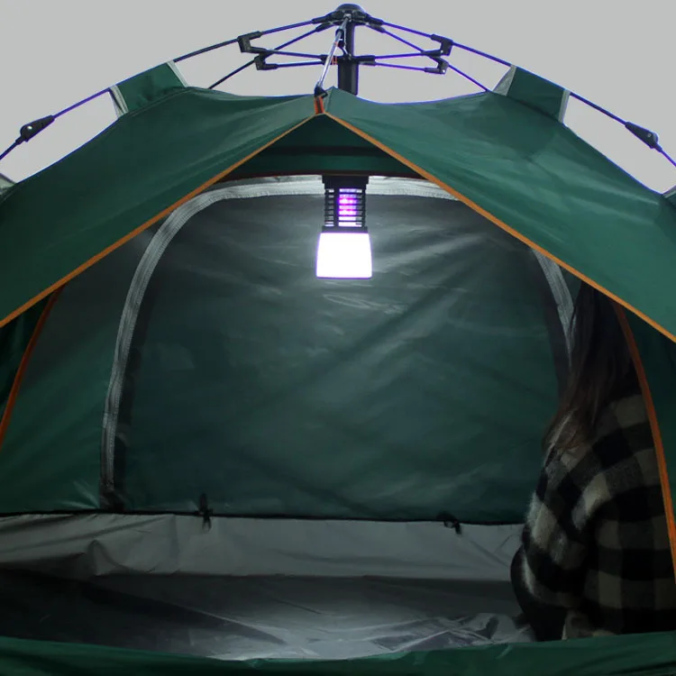 Outdoor Portable Electricity and Solar Rechargeable Camping 2 in 1 Pest Control Bug Zapper Electric LED Mosquito Killer Lamp