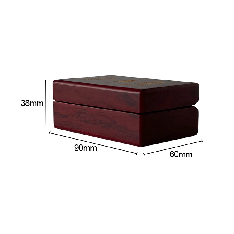 Luxury Custom Logo Solid Wood Small Single Bottle Wooden Essential Oil Box