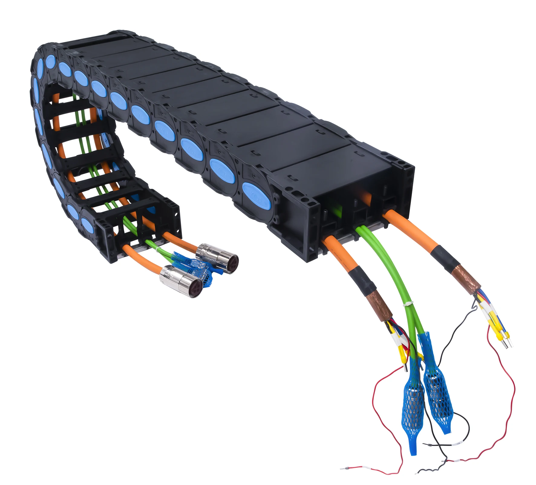Prevent Chippings Fully  Enclosed  Type Wire Tracking Cable Carrier Drag Chain