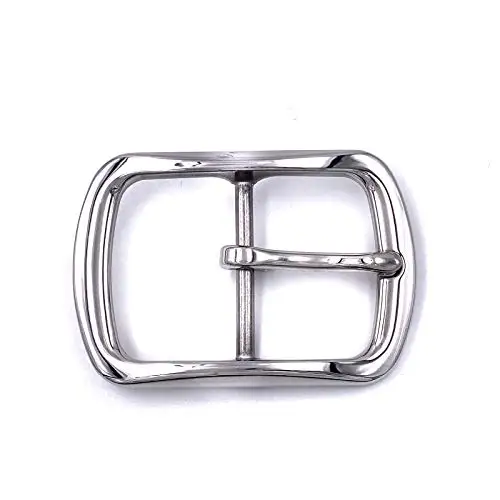 Custom 40mm Heavy Duty Stainless Steel Single Prong Square Belt Buckle for Leather Craft Accessories