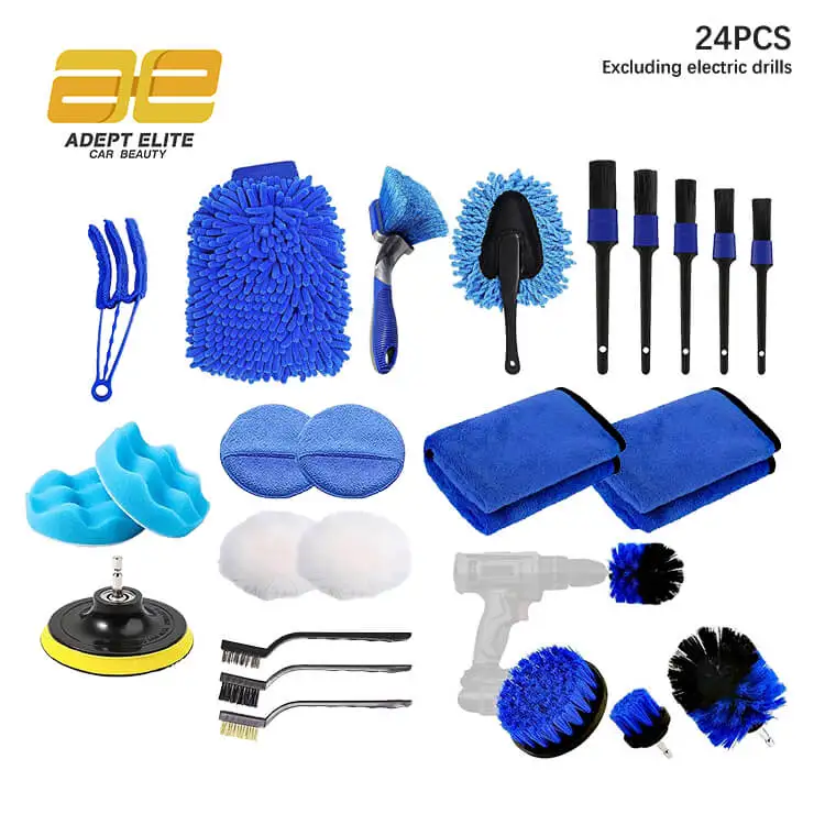 Car Wash Kit with Microfiber Sponge and Towels Detailing Brush Built for The Perfect Car Wash Cleaning Kit for Cleaning Car