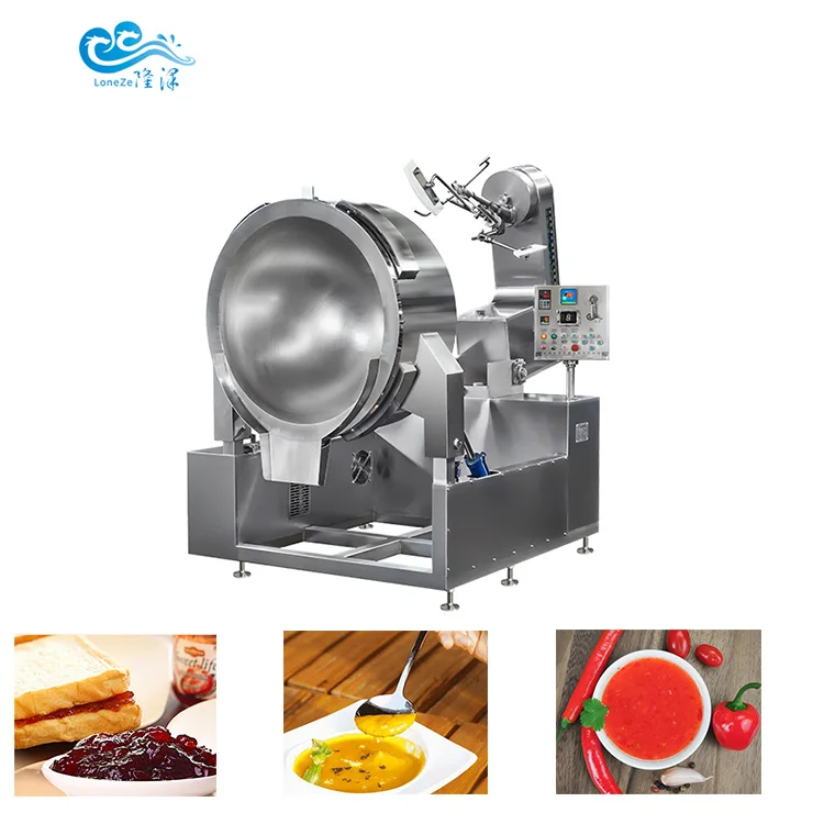  Automatic double planetary chili sauce machine on hot