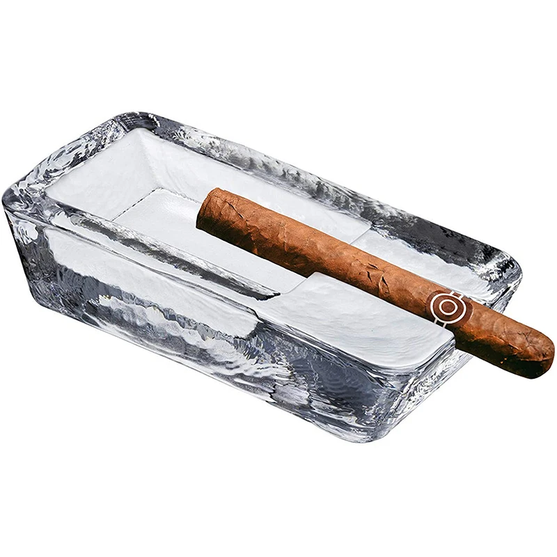 Custom Cigar Ash Tray Glass Ashtray Cigar With Logo