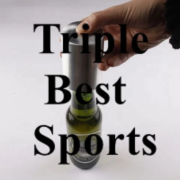 TB3Promotional Aluminium Cylinder Beer Opener Push Automatic Metal Bottle Opener