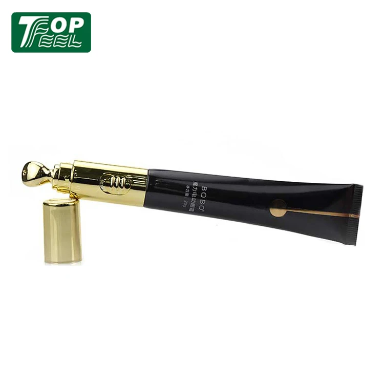 Luxury Vibration Zinc Alloy Soft Massage Eye Cream Cosmetic Tube Packaging Eye Cream Container