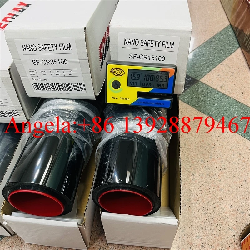 Explosion Proof Safety Car Window Film SF-CR15100 Black 15% Vlt 4Mil Heat Reject 96% 1.52*30M Car/Building Window Glass 3M Film