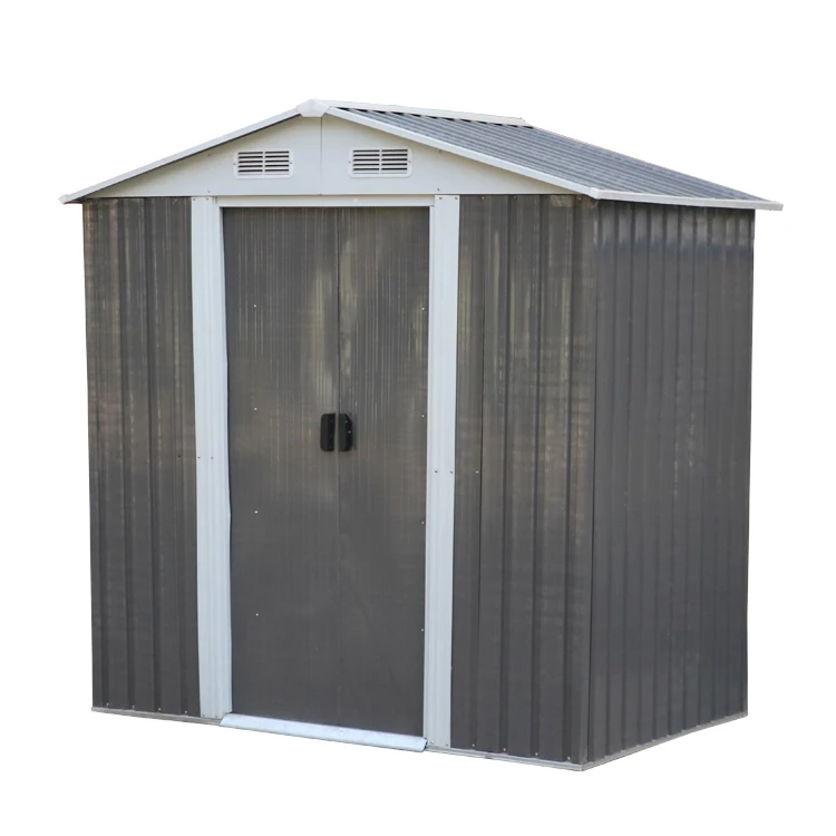 Galvanized steel Garden Shed Buildings Tool Kit Storage House Outdoor Garden Storage Metal Shed flatpack large garage house