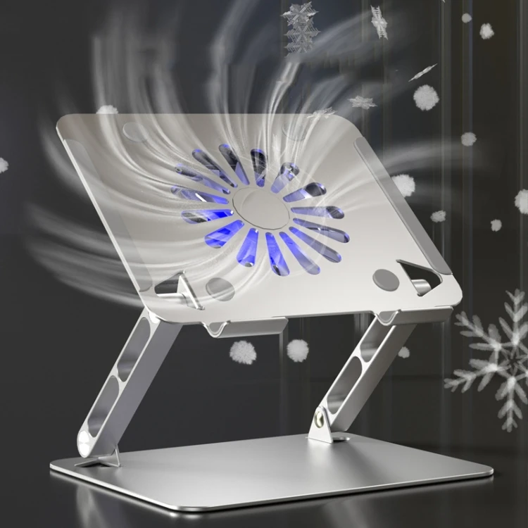 Best Quality Aluminum Alloy Laptop Stand Foldable Multifunctional Adjustable Laptop Folding Stand With Cooling fan